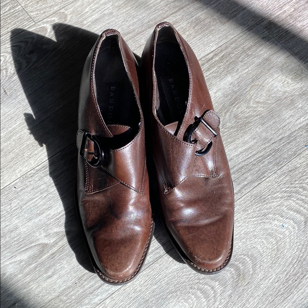 Bandolino Brown Leather Flats Timeless Style